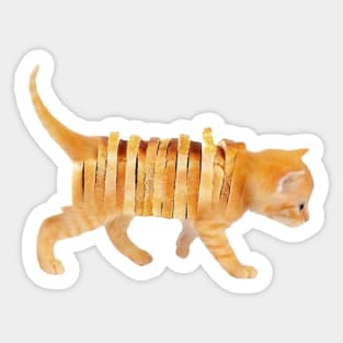 Toast Bread Kitten Sticker